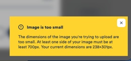 image too small